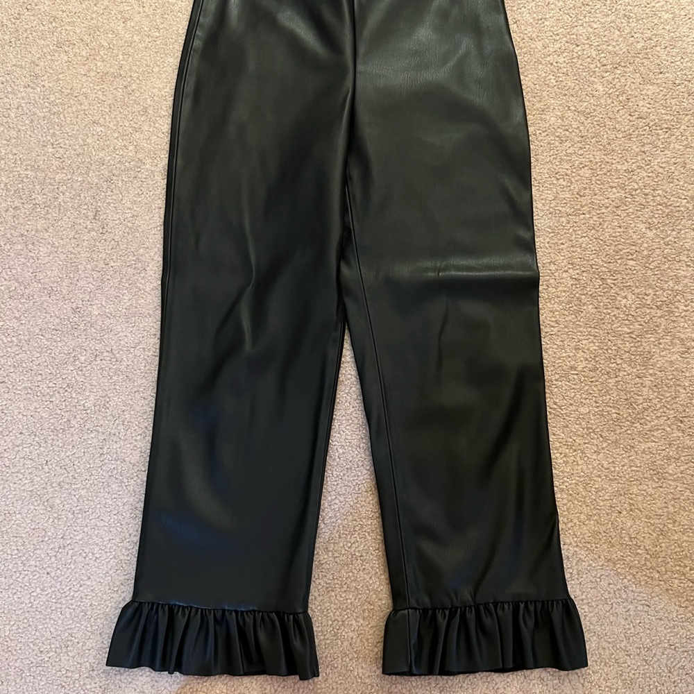 Zara fake leather pants size S